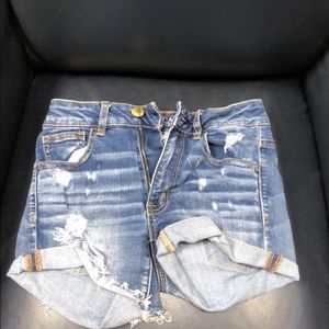 American Eagle Blue Jean Shorts